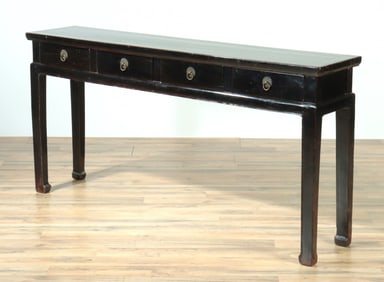 Chinese Black Lacquer Altar Table