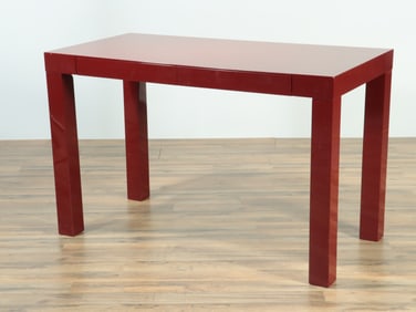 Modern Red Lacquer Desk