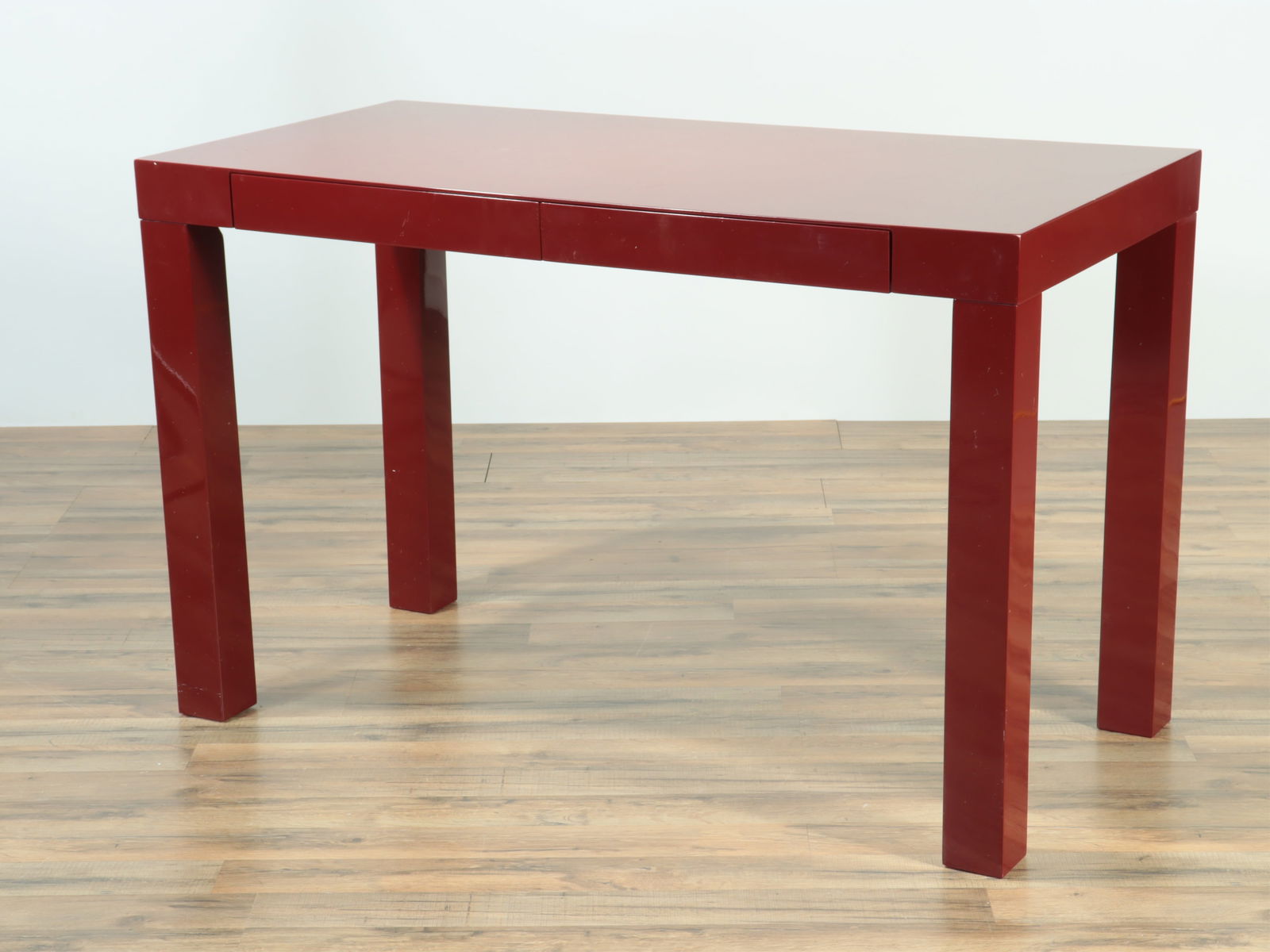 Modern Red Lacquer Desk (1 of 7)