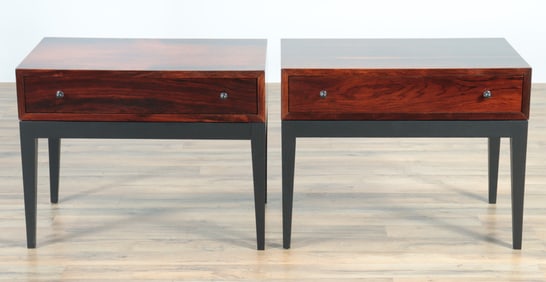 Attributed Harvey Probber Rosewood Side Tables