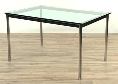 Modern Chrome & Glass Table