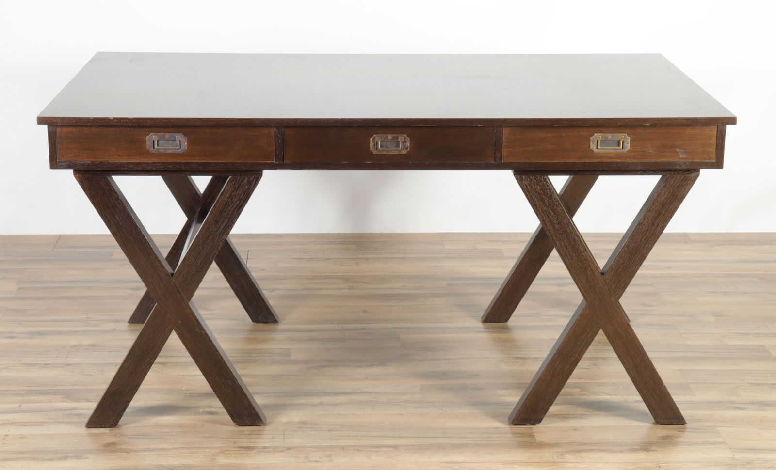 Ralph Lauren Style Walnut Campaign Desk (1 of 7)