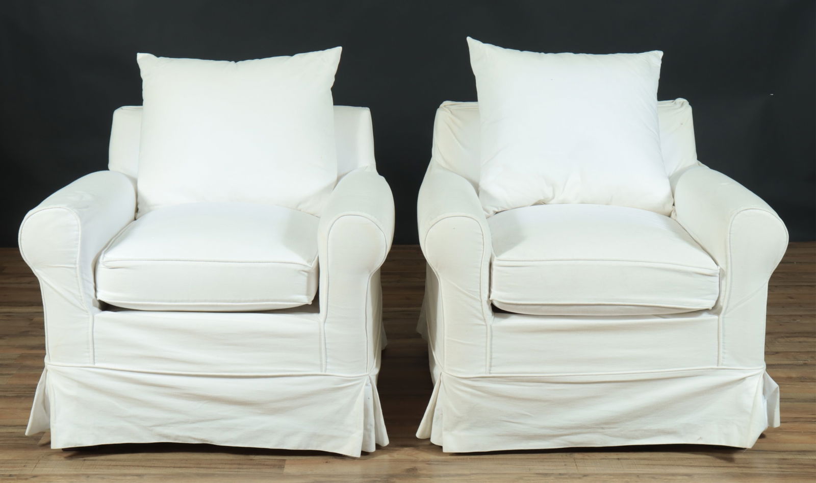 Pair Avery Boardman Pillowback Club Chairs (1 of 7)