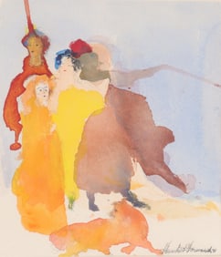 Humbert Howard - Abstract Women with Dog W/C