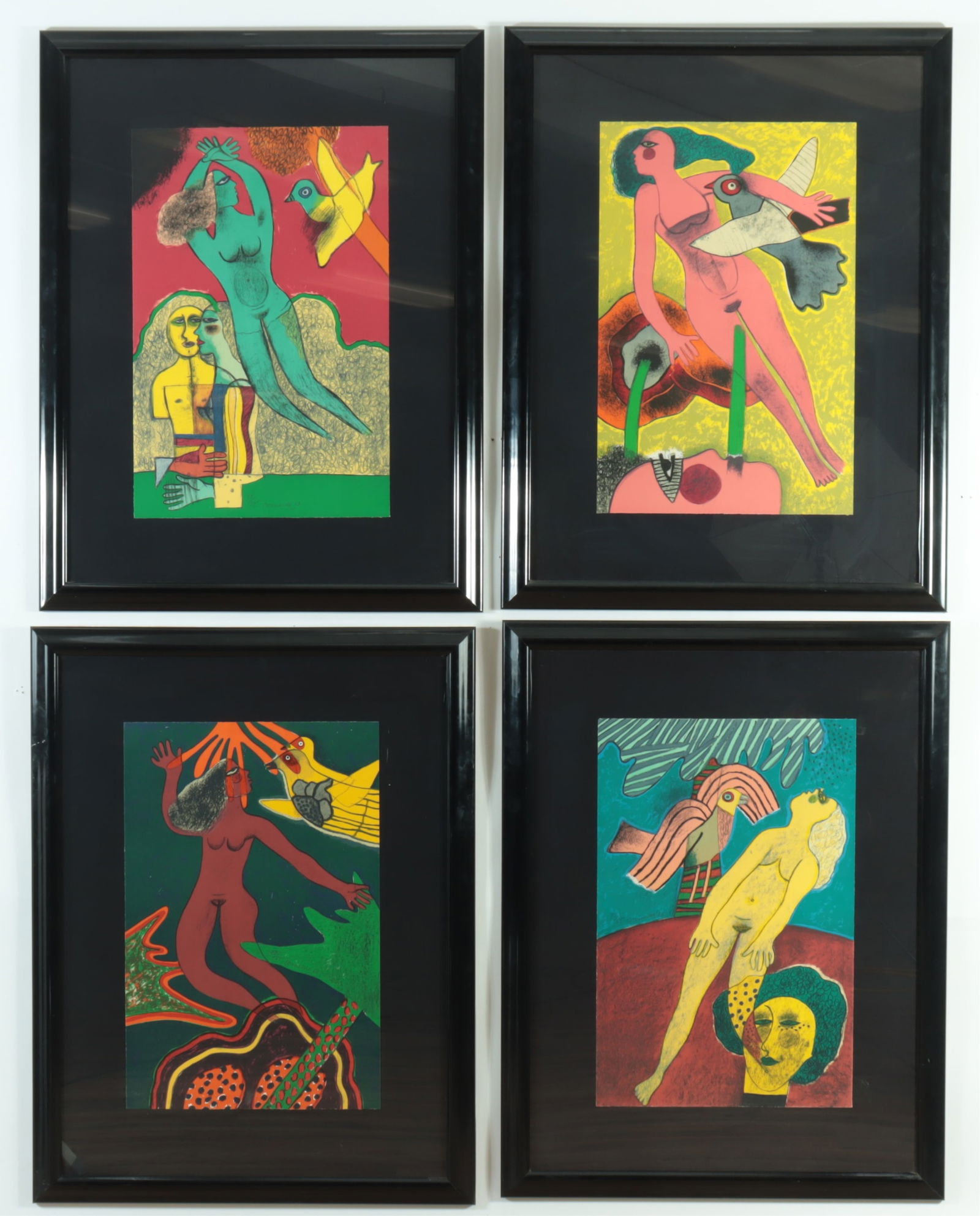 Guilluame Cornielle - Set of 4 Lithographs (1 of 18)