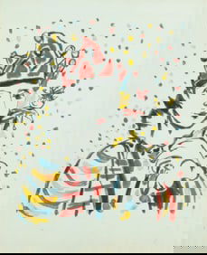 Manner of Picasso - Jester with Wand