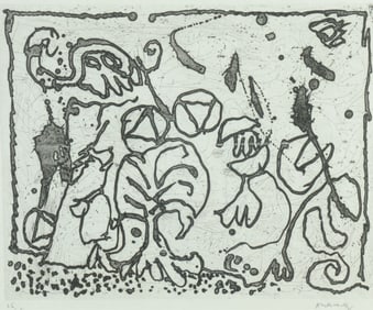 Pierre Alechinsky - Etching on paper