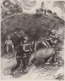 Marc Chagall - Etching Return to The Village
