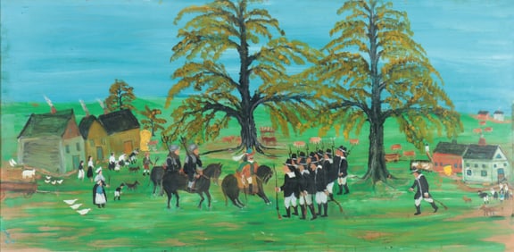 Charles Besozzi - Peter Stuyvesant  - Outsider Art - O/B