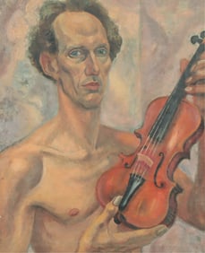 C. Bertram Hartman - Self Portrait - O/C