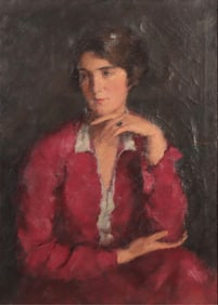 Leo Perlberger - Portrait of Hermine V. Sypien O/C