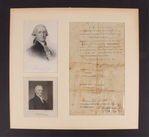 George Washington Signed Badge of Merit, 1783