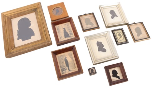 Group Silhouettes George & Martha Washington