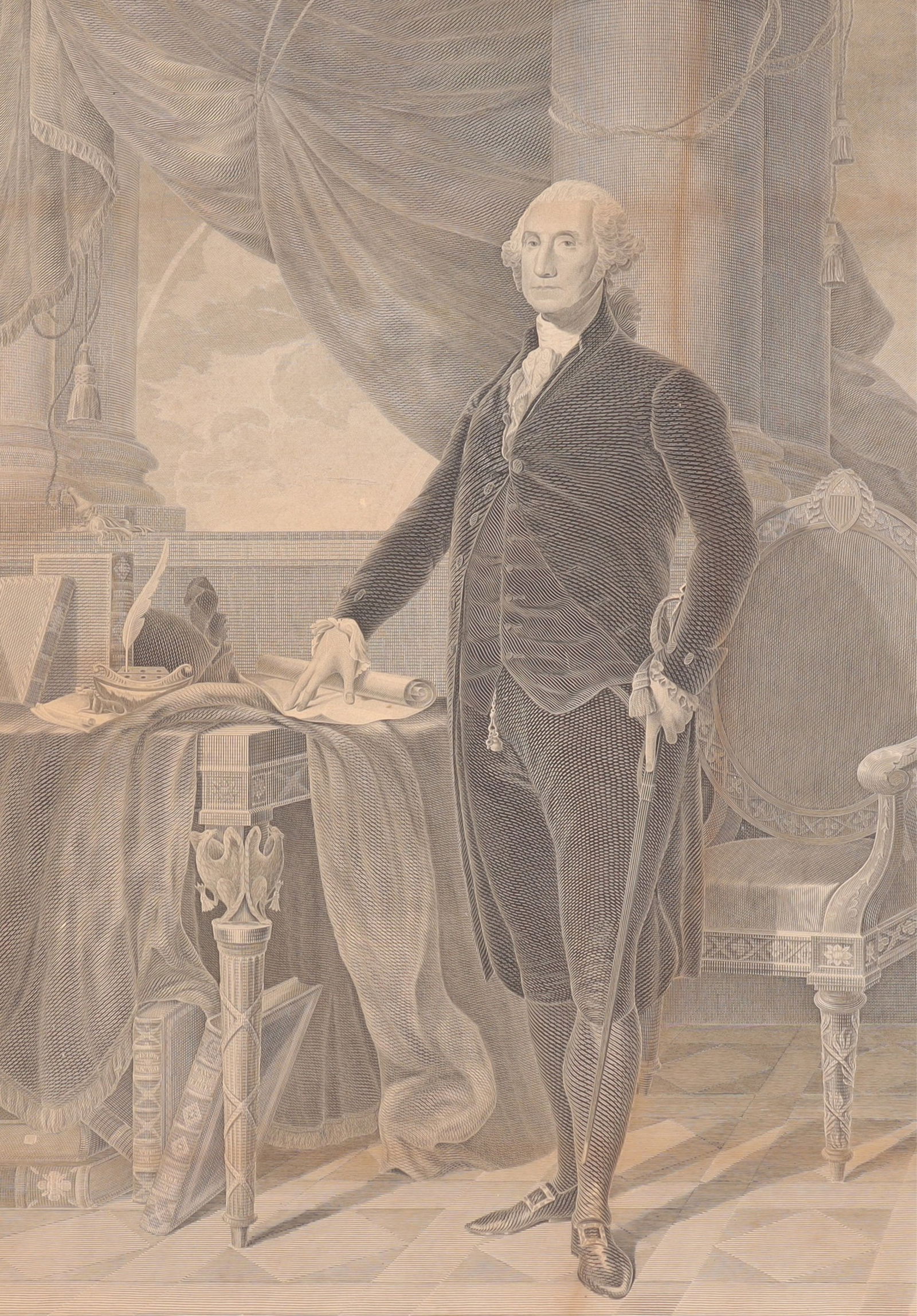 JH Hill - George Washington Engraving (1 of 8)