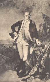 Washington At Valley Forge Litho After CW Peale