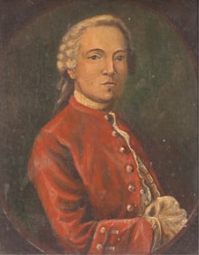 Portrait Aristocrat Continental School 18th Cent