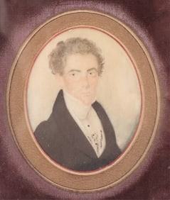 Portrait of a Gentleman, Watercolor, 19th C