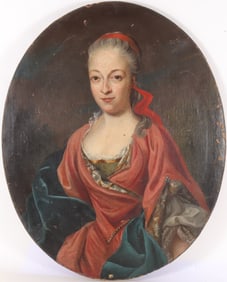 Portrait Aristocratic Woman 19th Century