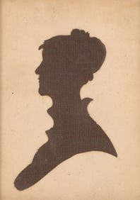 Hollow-cut Silhouette of a Lady, 19th Century