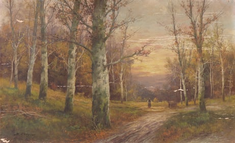 German School, 19th Century "In The Harz" o/c