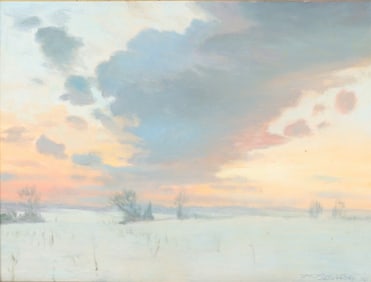 Martin Blanchet - Snowy Sunset - O/B