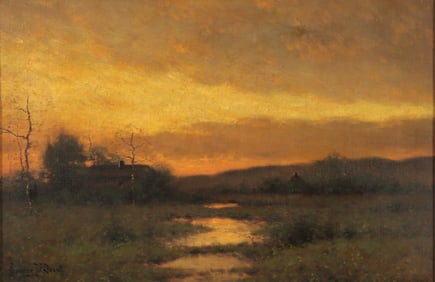 George W. Drew - Marsh Landscape with House O/C