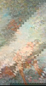 Maiden, Putti In Landscape O/C Signed Kleinbardt (1 of 8)