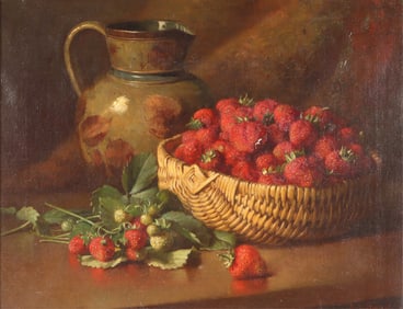 Emma L Swan Still LIfe Strawberries & Jug o/c