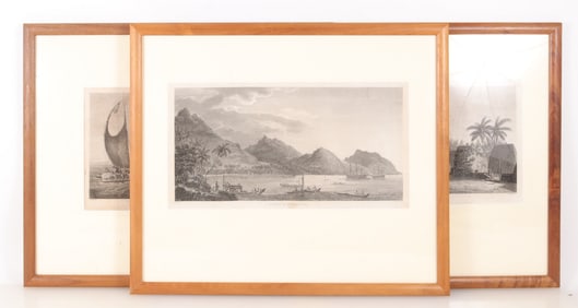3 John Webber Engravings - Cook's Voyage
