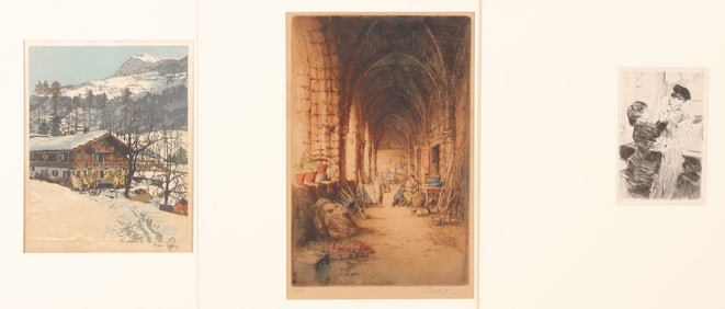 Trowbridge-Forain-Figura - Etchings, Aquatint