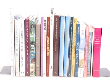 Books New England Architecture, Gardens, 21 Vols