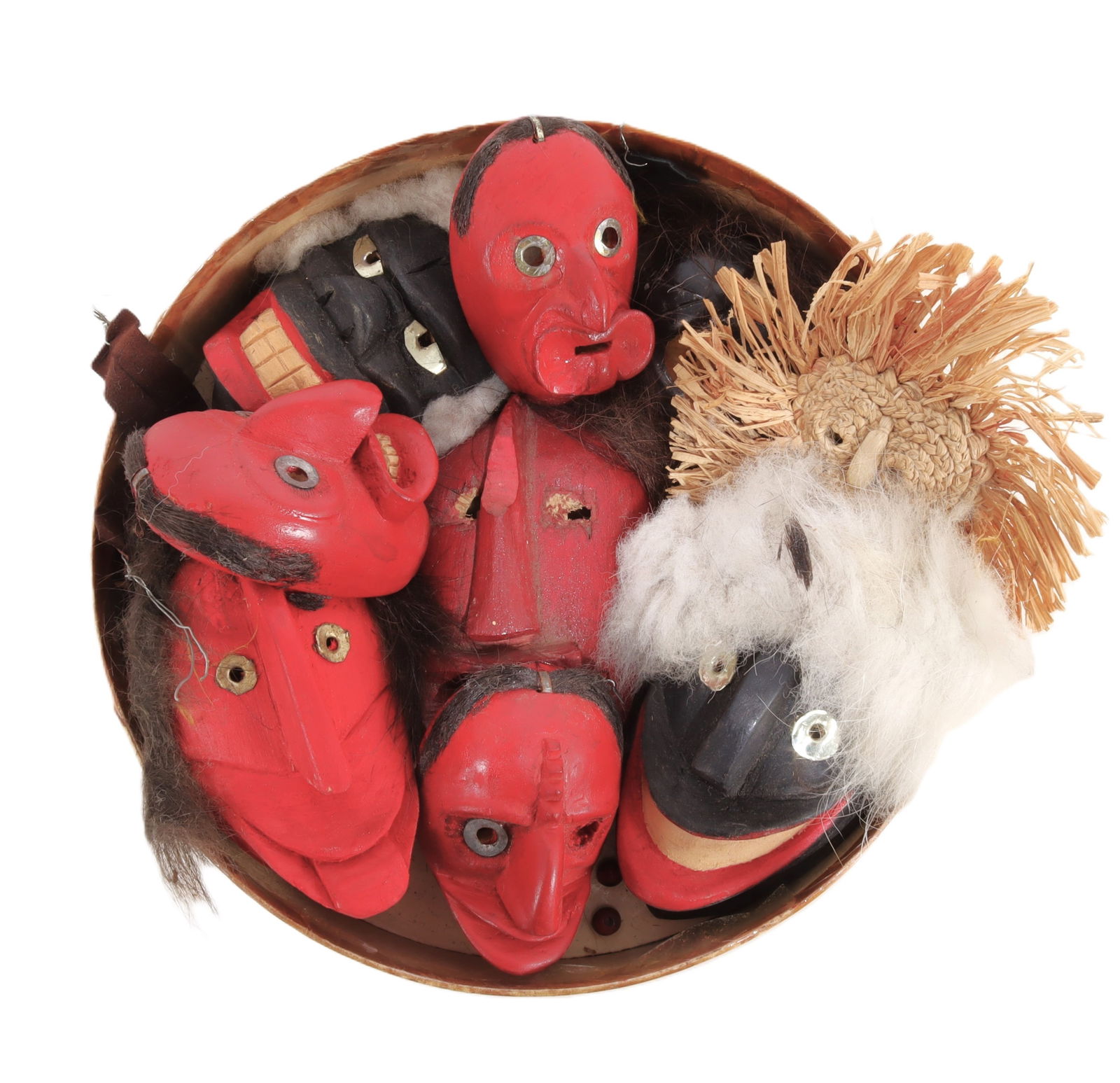 10 Miniature Native American Masks (1 of 8)