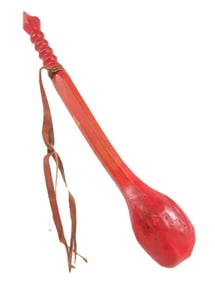 Native American Red Painted Club