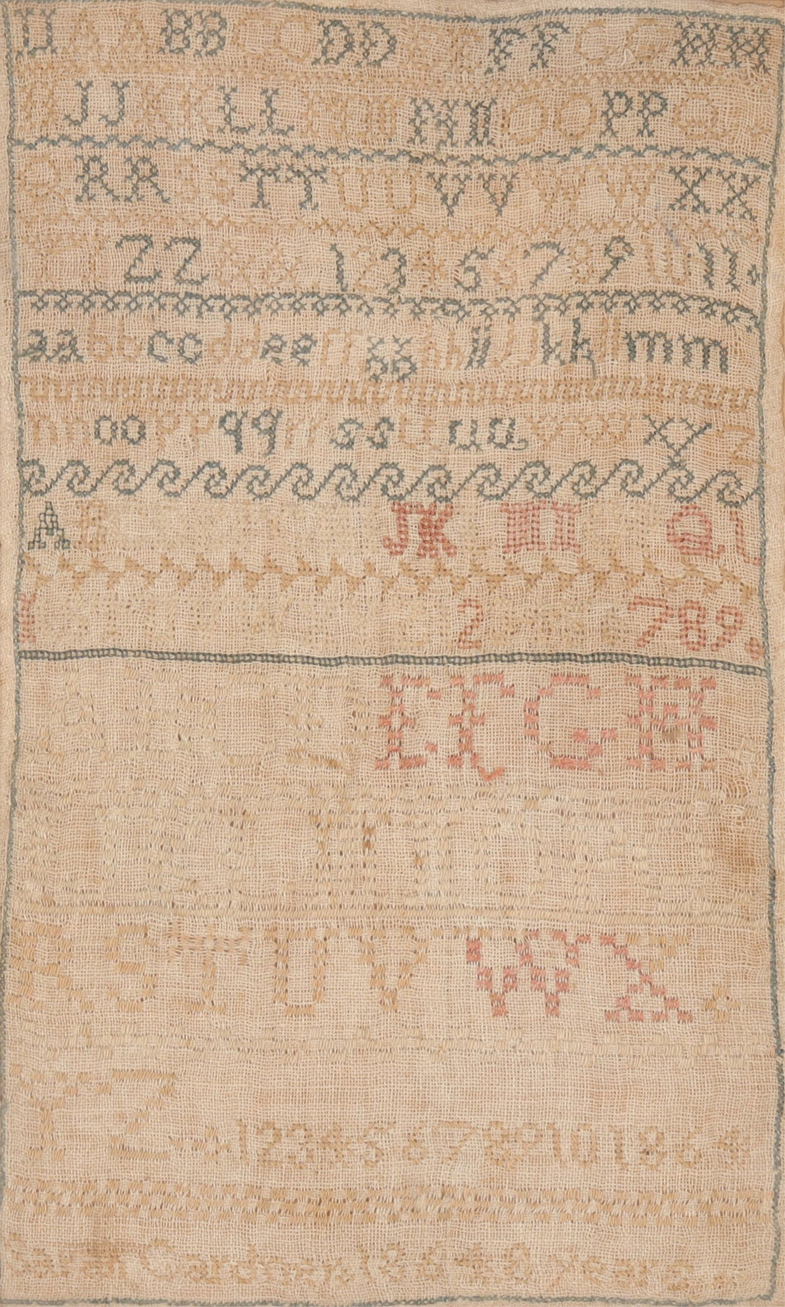 Needlework Sampler Sarah Gardner 1864 (1 of 7)