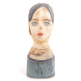 Antique Millinery Bonnet Mannequin