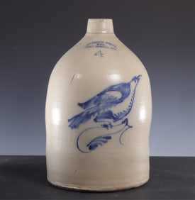 Cobalt Decorated Ottman 4-Gal Stoneware Jug