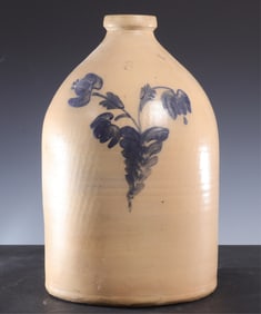 Cobalt Decorated 3-Gal Stoneware Jug