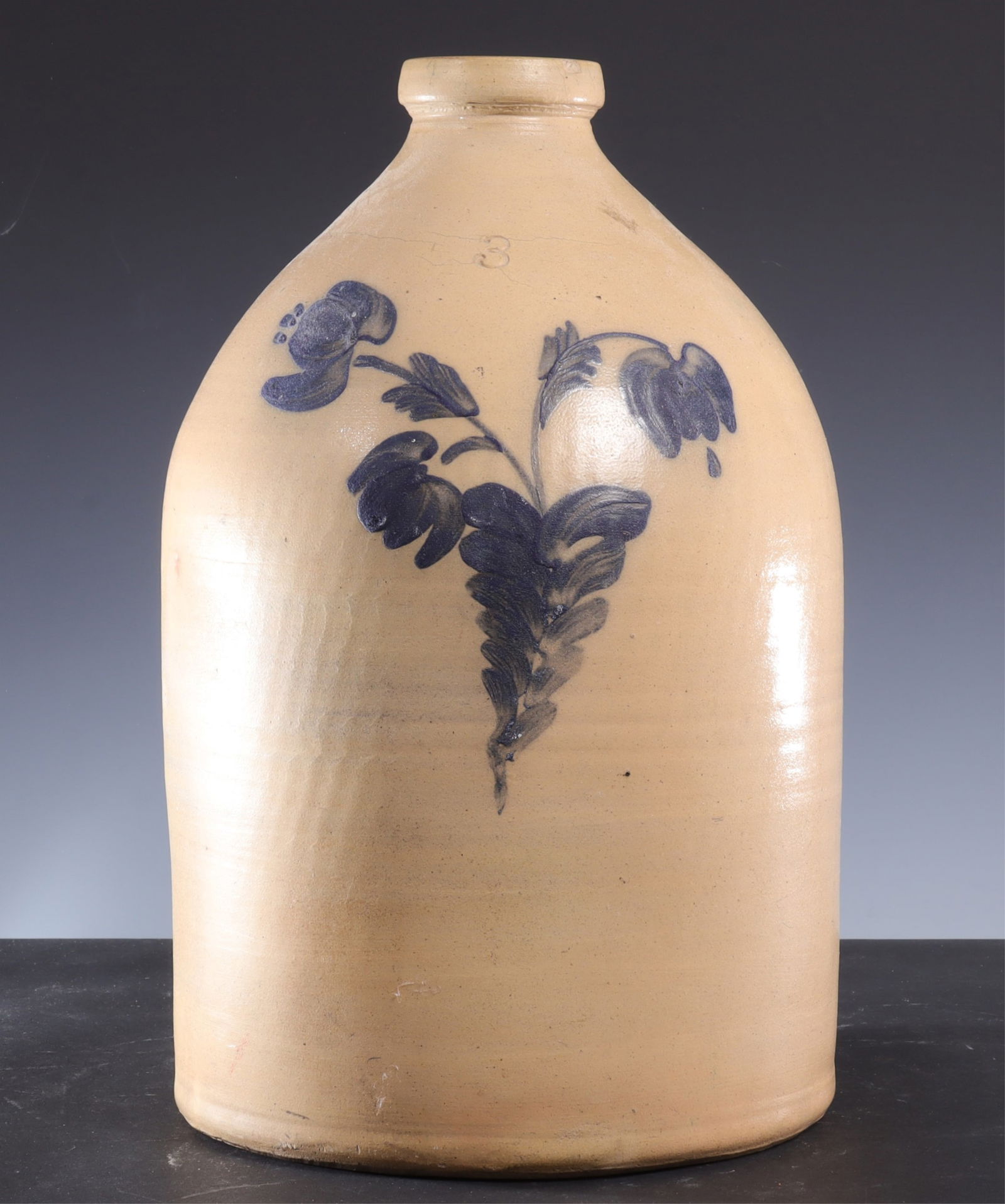 Cobalt Decorated 3-Gal Stoneware Jug (1 of 7)