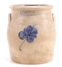 Cobalt 2-Gallon FB Norton Stoneware Crock
