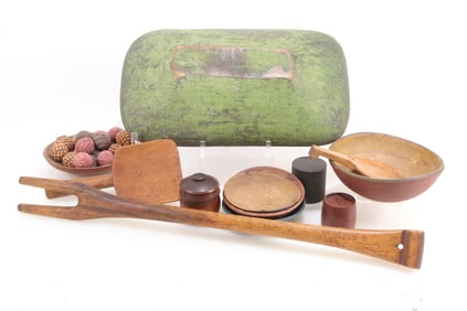 Asst Group Woodenware 19th Century