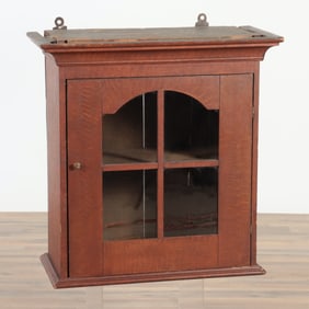 Grain Painted Hanging Cupboard