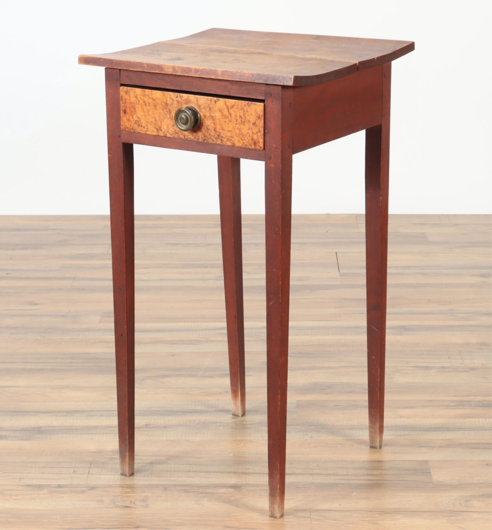 Federal One Drawer Stand Birdseye Maple (1 of 7)