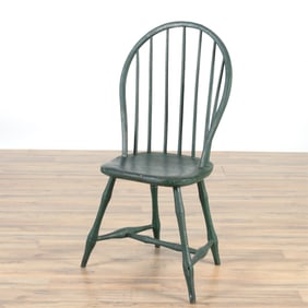 Green Painted Bowback Windsor Side Chair