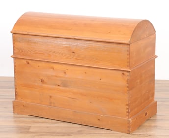 Bench-Made Pine Storage Trunk