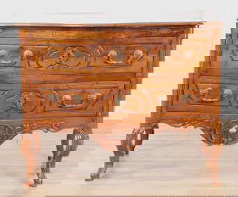 Louis XV Provincial Walnut Commode Mid 18th C.