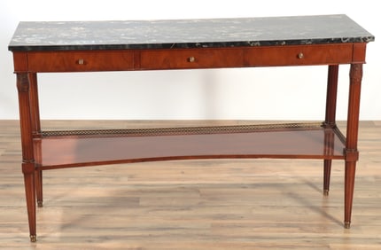 Louis XVI Style Mahogany Console Dessert