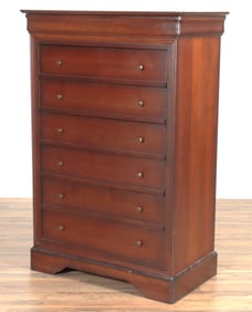 Louis Phillipe Style Cherry Semainier Chest