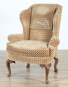 Queen Anne Style Wing Chair