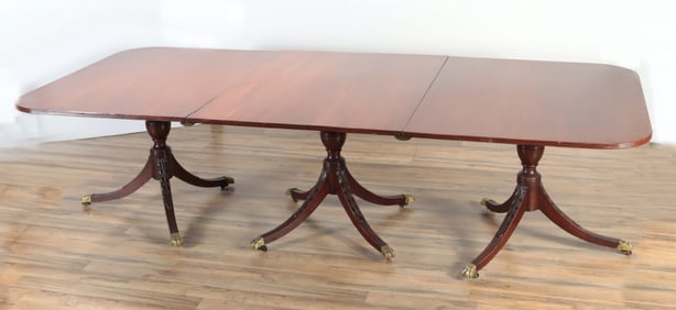 George III Style Mahogany Dining Table
