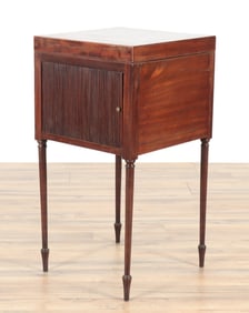 George III Style Mahogany Tambour Wash Stand, 19C